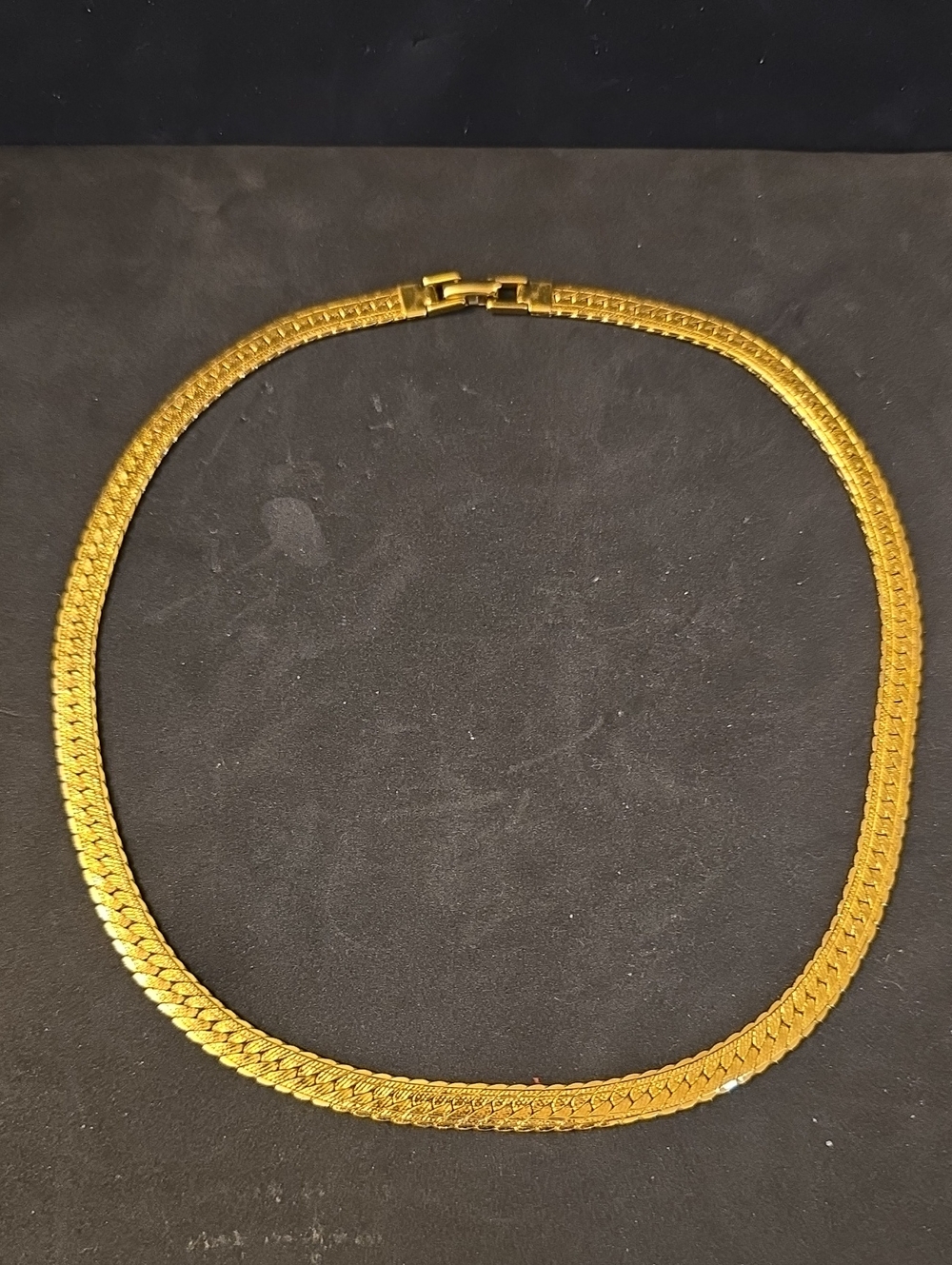 Elegant Gold Women's Herringbone Necklace Napier Signed